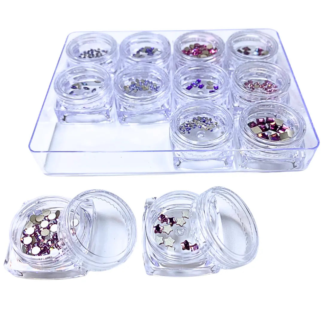 Serinity Flat Back Crystals Non Hotfix Supreme Mix Purples - Bluestreak Crystals