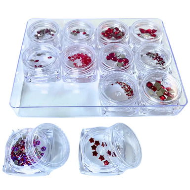 Serinity Flat Back Crystals Non Hotfix Supreme Mix Reds - Bluestreak Crystals