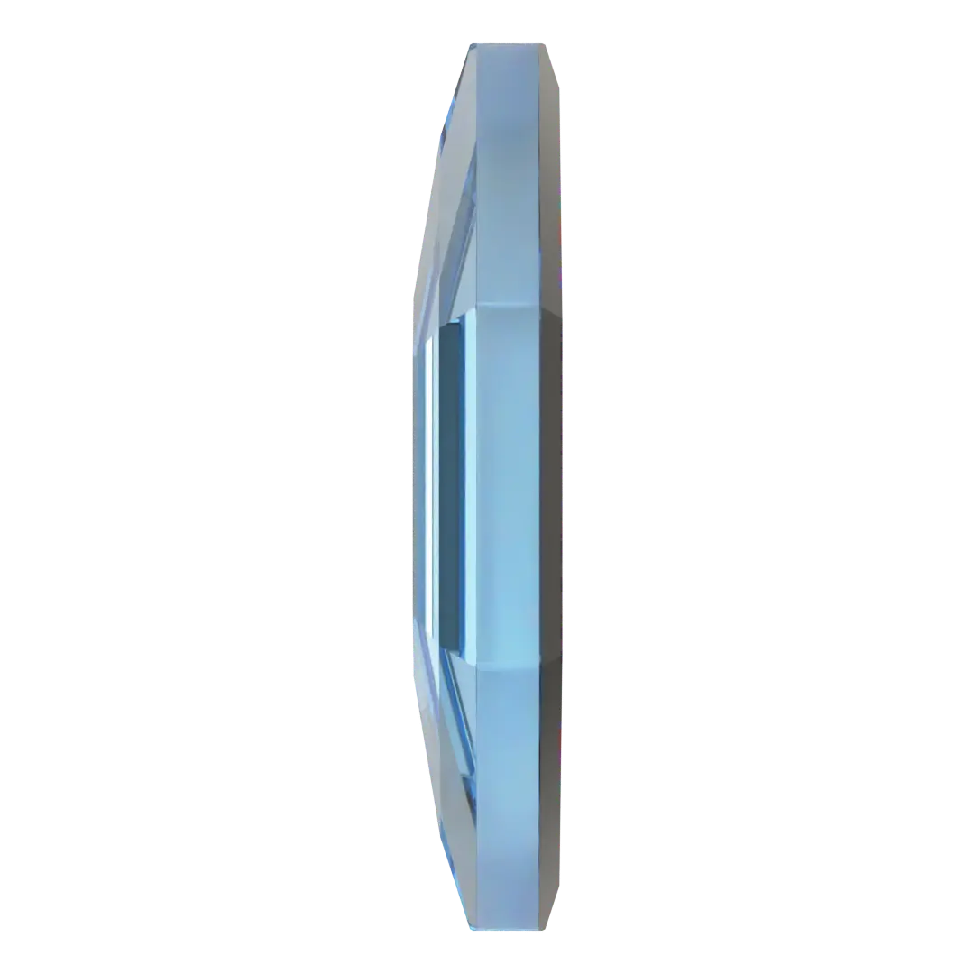 Serinity Flat Back Crystals Non Hotfix Trapeze (2772) Aquamarine - Bluestreak Crystals