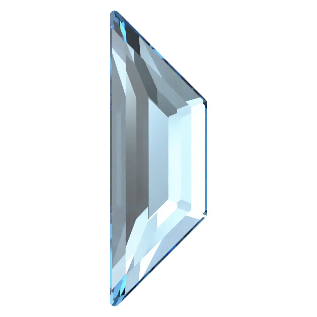 Serinity Flat Back Crystals Non Hotfix Trapeze (2772) Aquamarine - Bluestreak Crystals