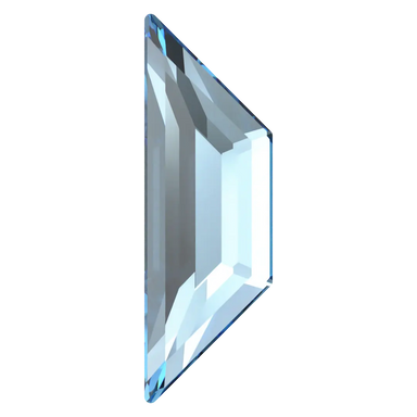 Serinity Flat Back Crystals Non Hotfix Trapeze (2772) Aquamarine - Bluestreak Crystals