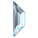 Serinity Flat Back Crystals Non Hotfix Trapeze (2772) Aquamarine - Bluestreak Crystals