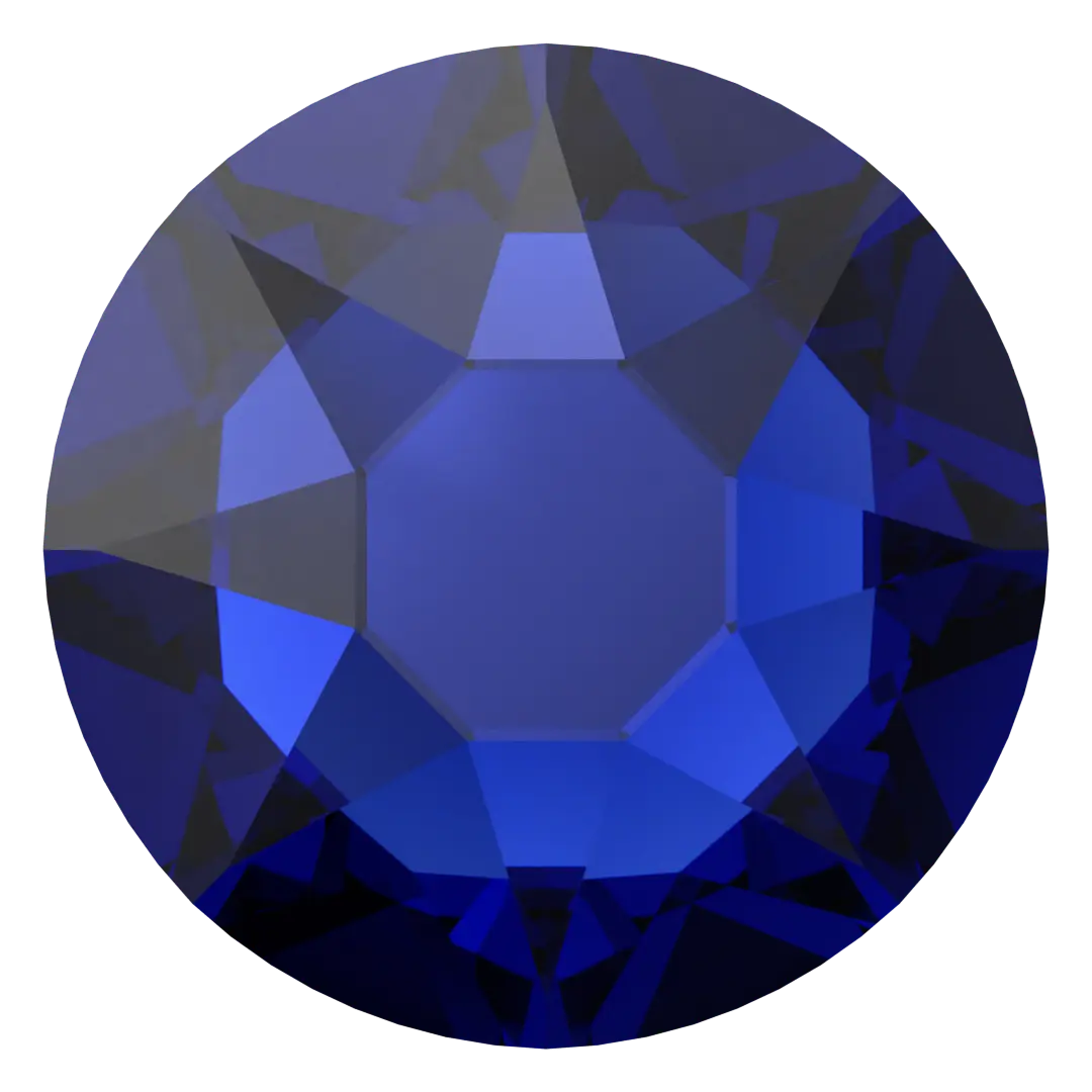 Serinity Hotfix Flat Back Crystals (2000, 2038 & 2078) Cobalt - Bluestreak Crystals