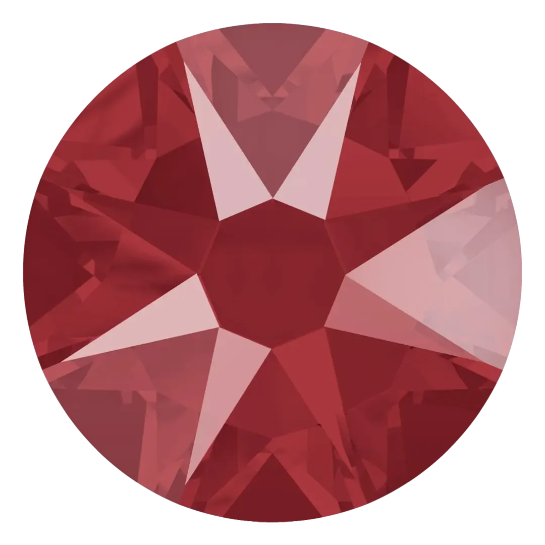 Serinity Hotfix Flat Back Crystals (2000, 2038 & 2078) Crystal Royal Red Delite - Bluestreak Crystals