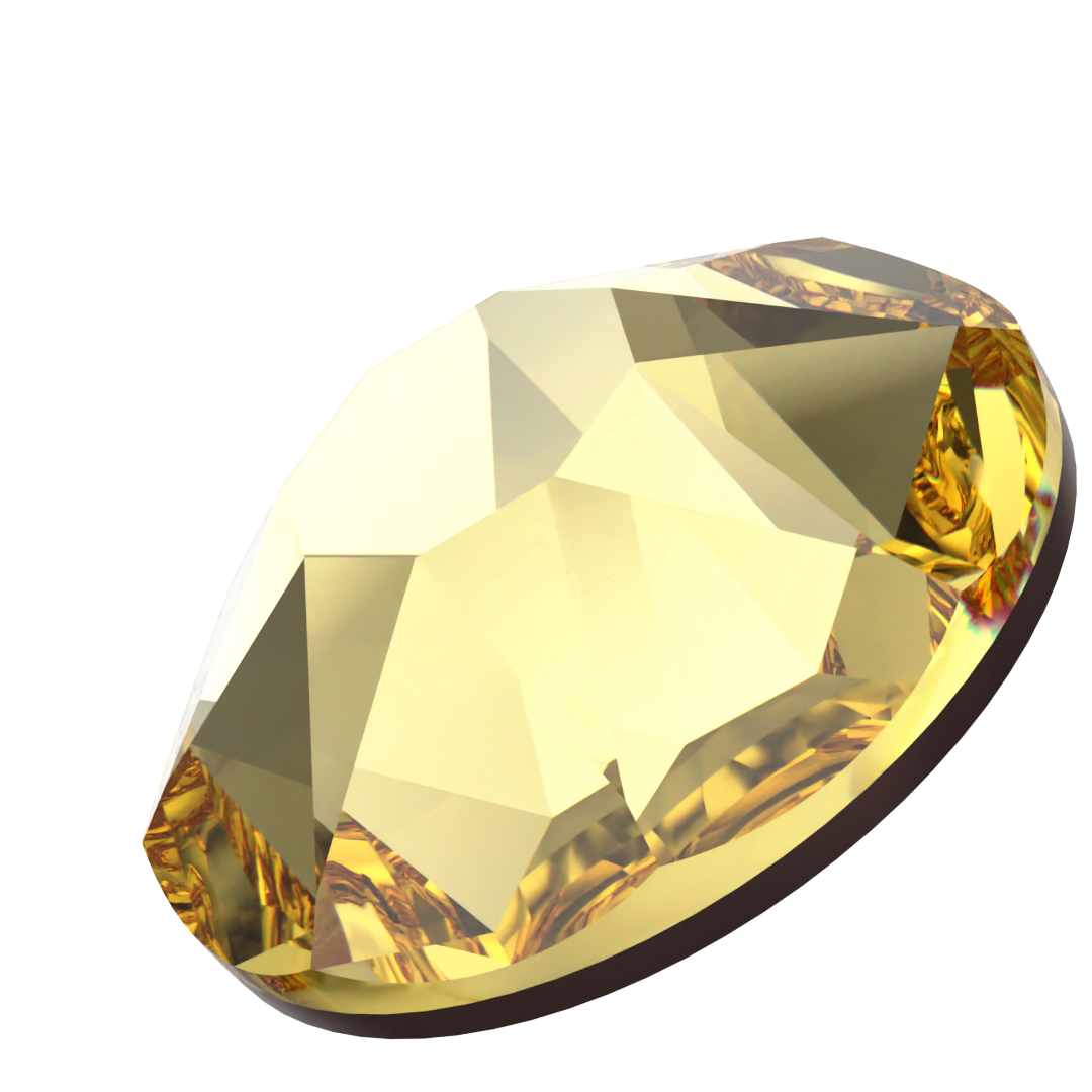 Serinity Hotfix Flat Back Crystals (2000, 2038 & 2078) Dark Jonquil - Bluestreak Crystals