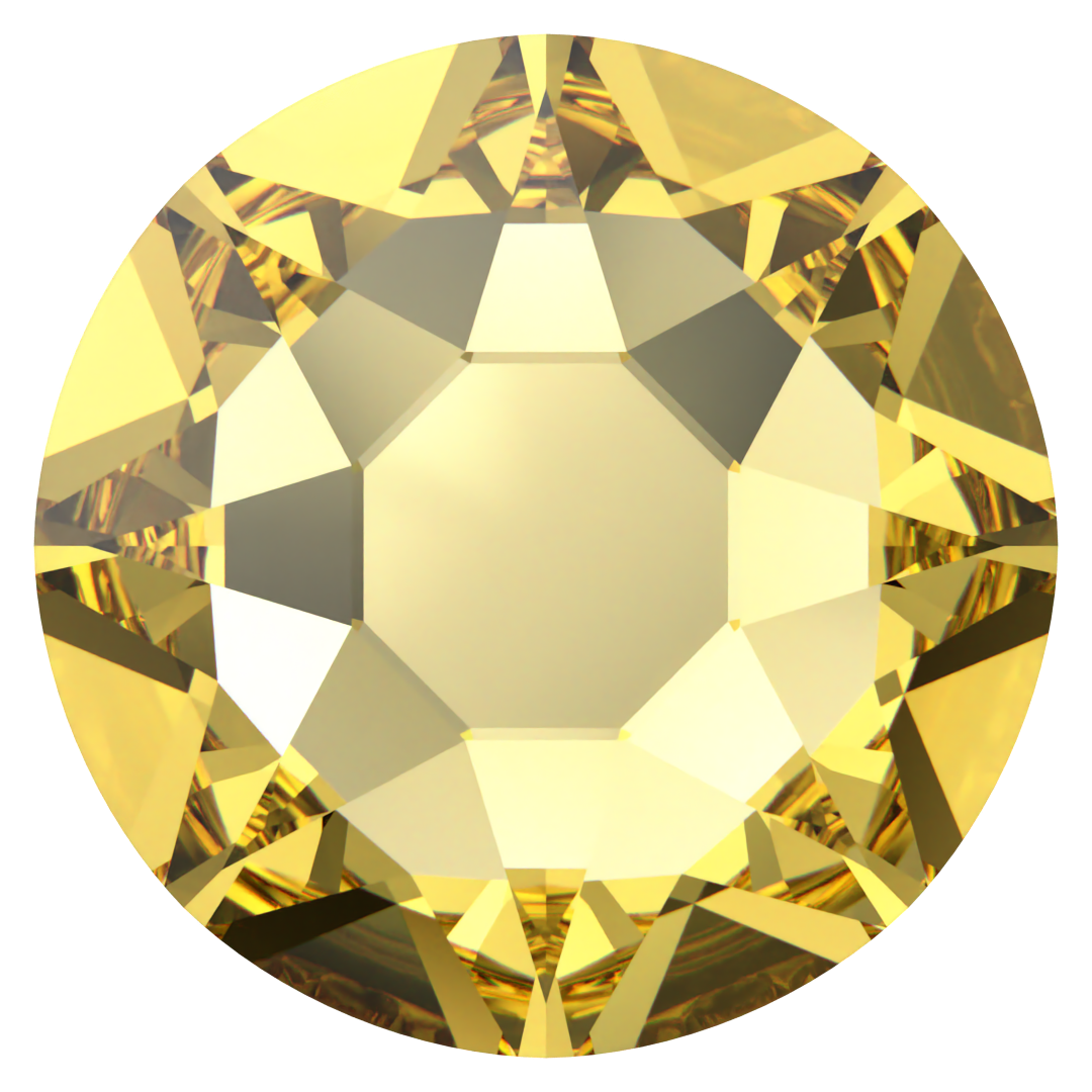 Serinity Hotfix Flat Back Crystals (2000, 2038 & 2078) Dark Jonquil - Bluestreak Crystals