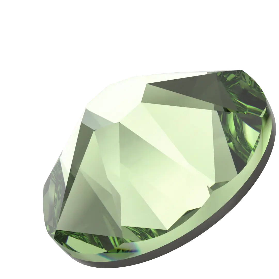 Serinity Hotfix Flat Back Crystals (2000, 2038 & 2078) Dark Peridot - Bluestreak Crystals