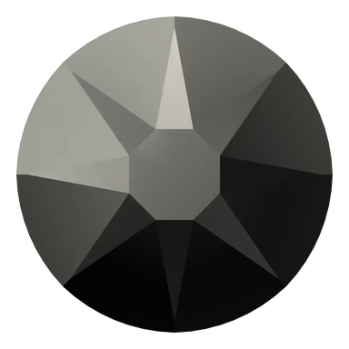 Serinity Hotfix Flat Back Crystals (2000, 2038 & 2078) Jet Transparent - Bluestreak Crystals