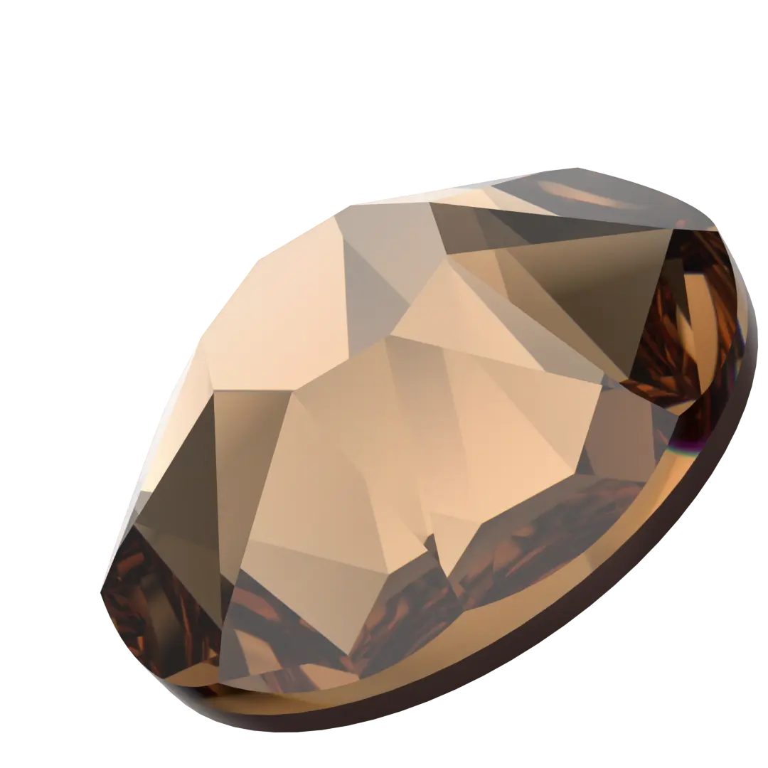 Serinity Hotfix Flat Back Crystals (2000, 2038 & 2078) Light Smoked Topaz - Bluestreak Crystals