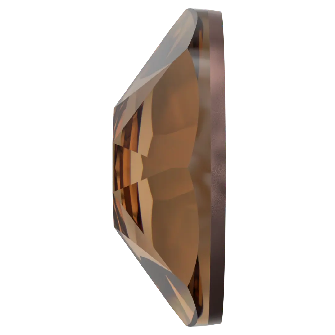Serinity Hotfix Flat Back Crystals (2000, 2038 & 2078) Light Smoked Topaz - Bluestreak Crystals