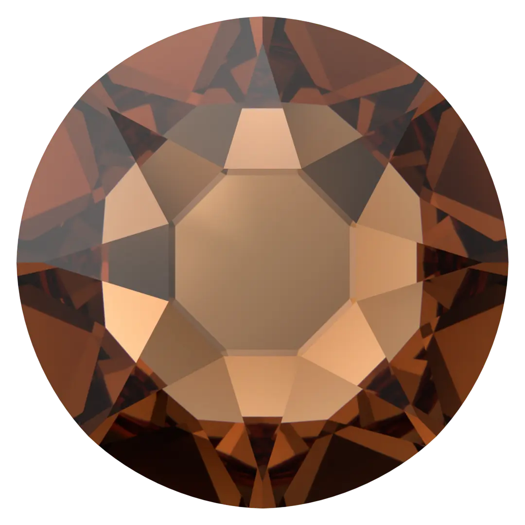 Serinity Hotfix Flat Back Crystals (2000, 2038 & 2078) Smoked Topaz - Bluestreak Crystals