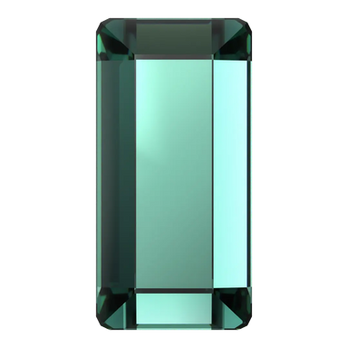 Serinity Hotfix Flat Back Crystals Baguette (2510) Caribbean Green - Bluestreak Crystals