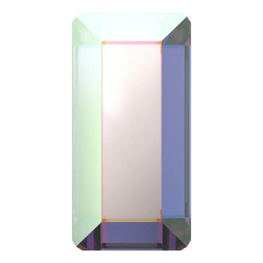 Serinity Hotfix Flat Back Crystals Baguette (2510) Crystal AB - Bluestreak Crystals