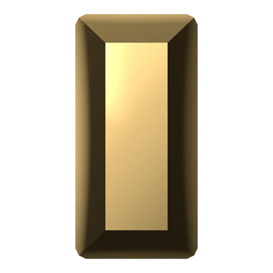 Serinity Hotfix Flat Back Crystals Baguette (2510) Crystal Aurum - Bluestreak Crystals