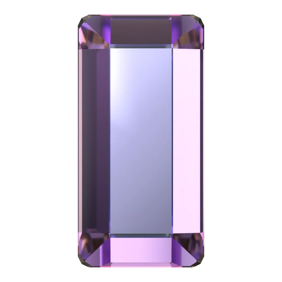 Serinity Hotfix Flat Back Crystals Baguette (2510) Crystal Vitrail Light - Bluestreak Crystals