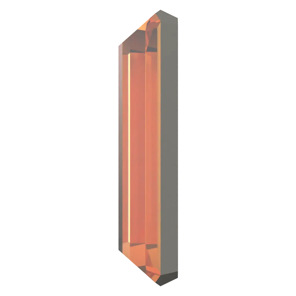 Serinity Hotfix Flat Back Crystals Baguette (2510) Dark Orange - Bluestreak Crystals