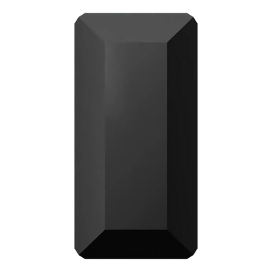 Serinity Hotfix Flat Back Crystals Baguette (2510) Jet - Bluestreak Crystals