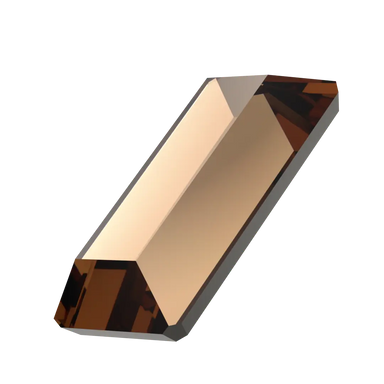 Serinity Hotfix Flat Back Crystals Baguette (2510) Light Smoked Topaz - Bluestreak Crystals