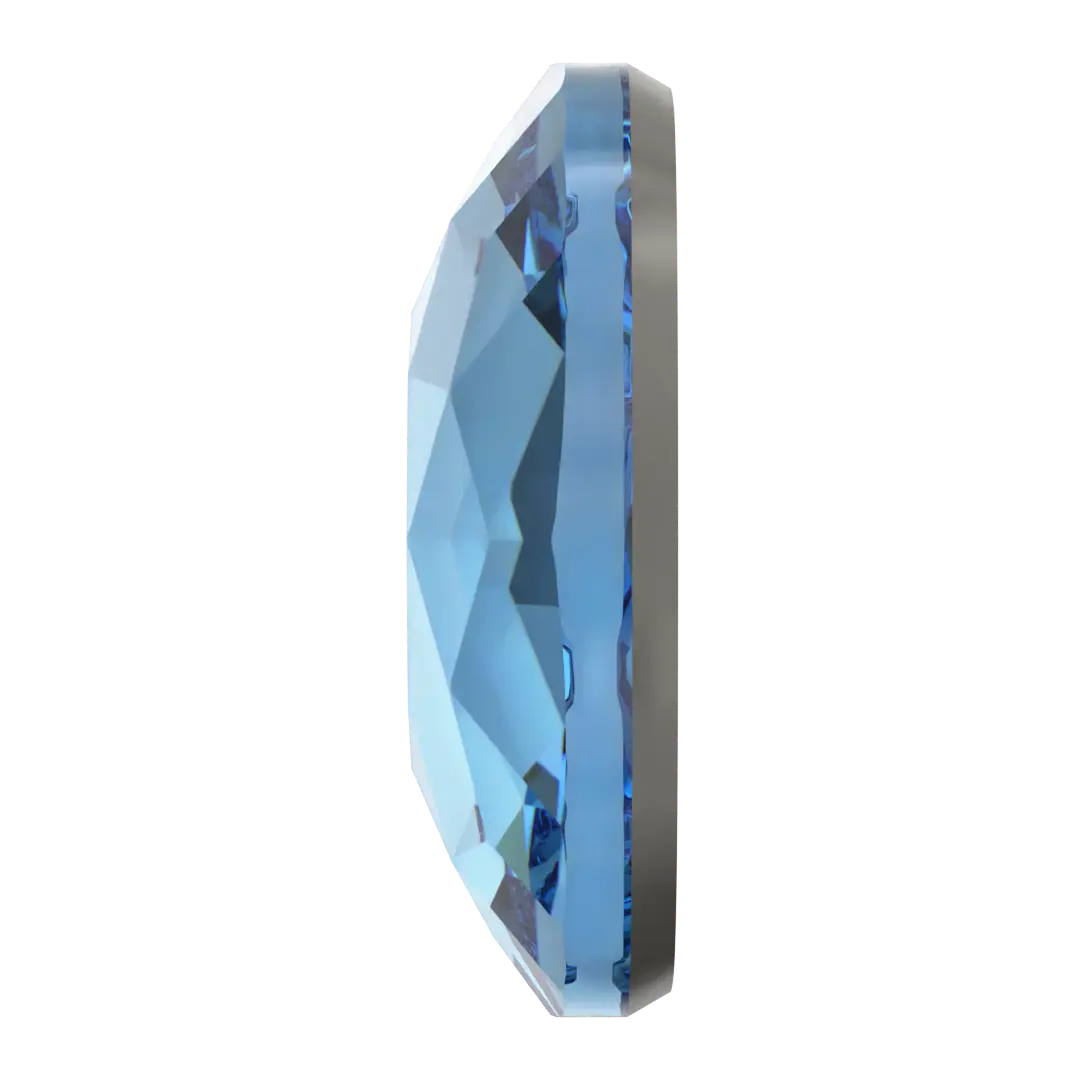 Serinity Hotfix Flat Back Crystals Cushion (2471) Aquamarine - Bluestreak Crystals