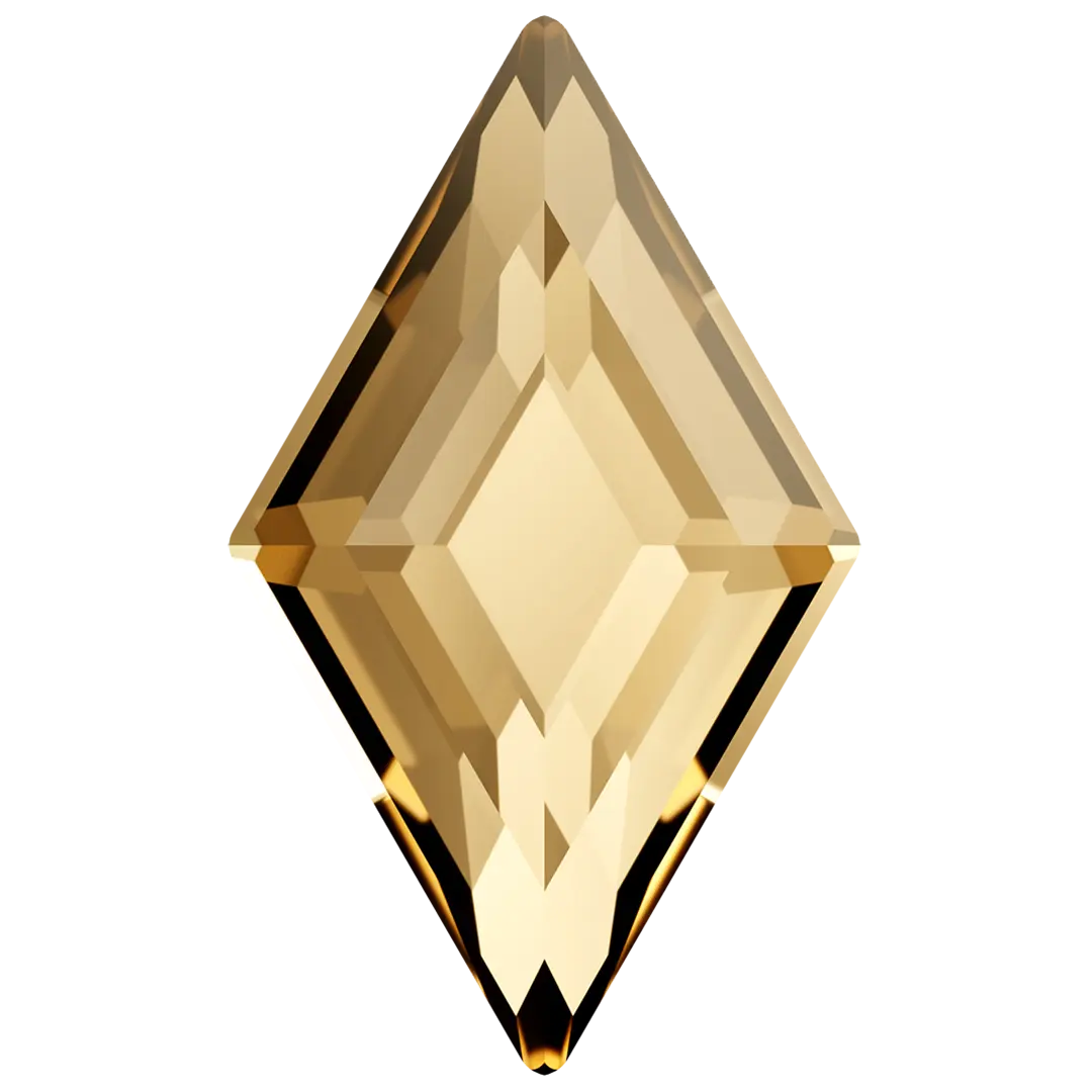 Serinity Hotfix Flat Back Crystals Diamond (2773) Crystal Golden Shadow - Bluestreak Crystals
