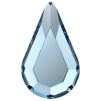 Serinity Hotfix Flat Back Crystals Drop (2300) Aquamarine - Bluestreak Crystals