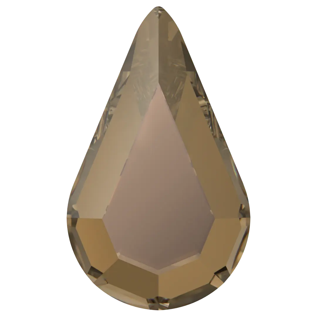Serinity Hotfix Flat Back Crystals Drop (2300) Crystal Bronze - Bluestreak Crystals