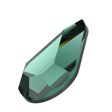 Serinity Hotfix Flat Back Crystals Drop (2300) Emerald - Bluestreak Crystals