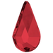 Serinity Hotfix Flat Back Crystals Drop (2300) Scarlet - Bluestreak Crystals