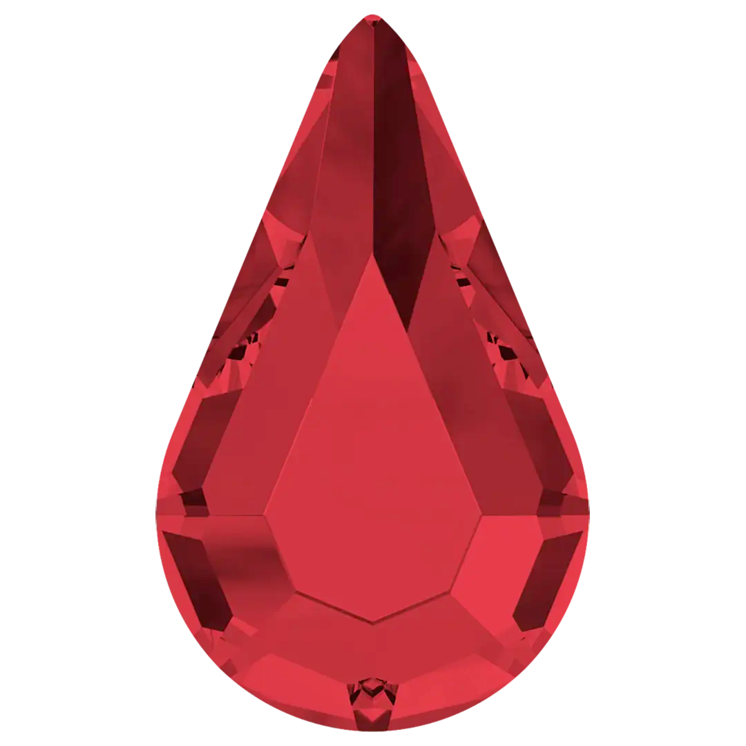 Serinity Hotfix Flat Back Crystals Drop (2300) Scarlet - Bluestreak Crystals