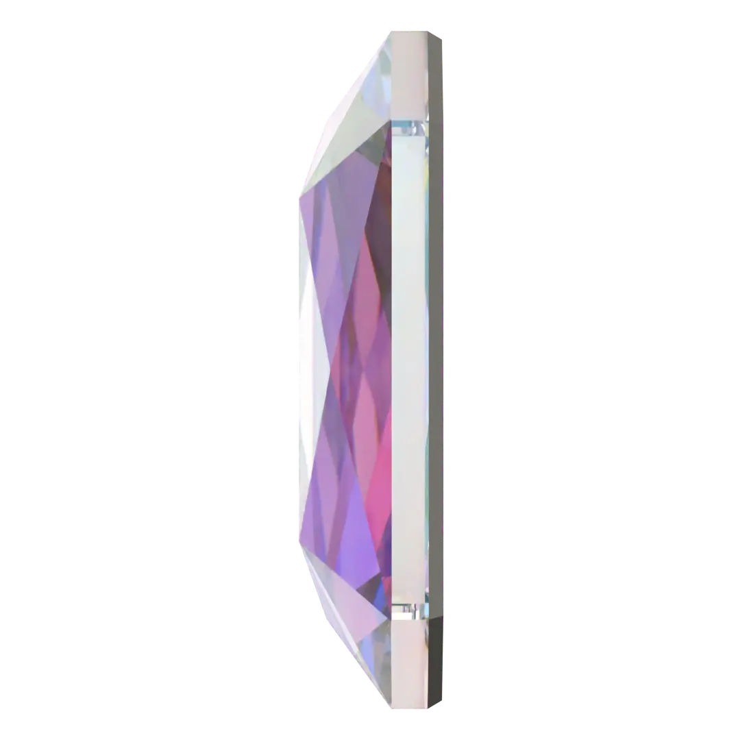 Serinity Hotfix Flat Back Crystals Emerald Cut (2602) Crystal AB - Bluestreak Crystals