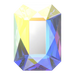 Serinity Hotfix Flat Back Crystals Emerald Cut (2602) Crystal AB - Bluestreak Crystals