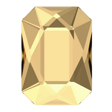 Serinity Hotfix Flat Back Crystals Emerald Cut (2602) Crystal Golden Shadow - Bluestreak Crystals