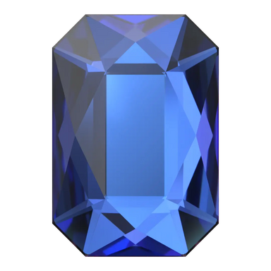 Serinity Hotfix Flat Back Crystals Emerald Cut (2602) Crystal Heliotrope - Bluestreak Crystals
