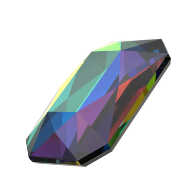 Serinity Hotfix Flat Back Crystals Emerald Cut (2602) Crystal Vitrail Medium - Bluestreak Crystals