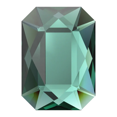 Serinity Hotfix Flat Back Crystals Emerald Cut (2602) Emerald - Bluestreak Crystals