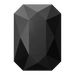 Serinity Hotfix Flat Back Crystals Emerald Cut (2602) Jet - Bluestreak Crystals