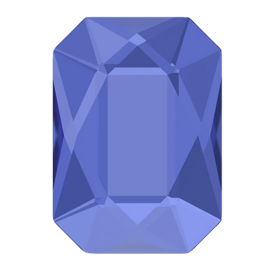 Serinity Hotfix Flat Back Crystals Emerald Cut (2602) Sapphire - Bluestreak Crystals
