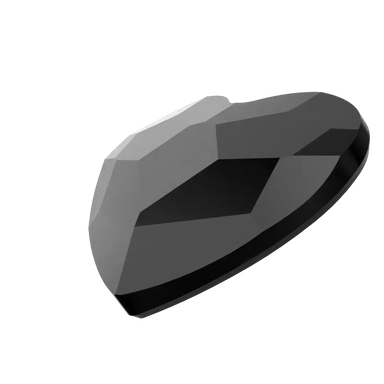Serinity Hotfix Flat Back Crystals Heart (2808) Jet - Bluestreak Crystals