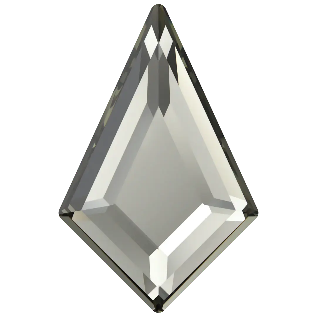 Serinity Hotfix Flat Back Crystals Kite (2771) Black Diamond - Bluestreak Crystals