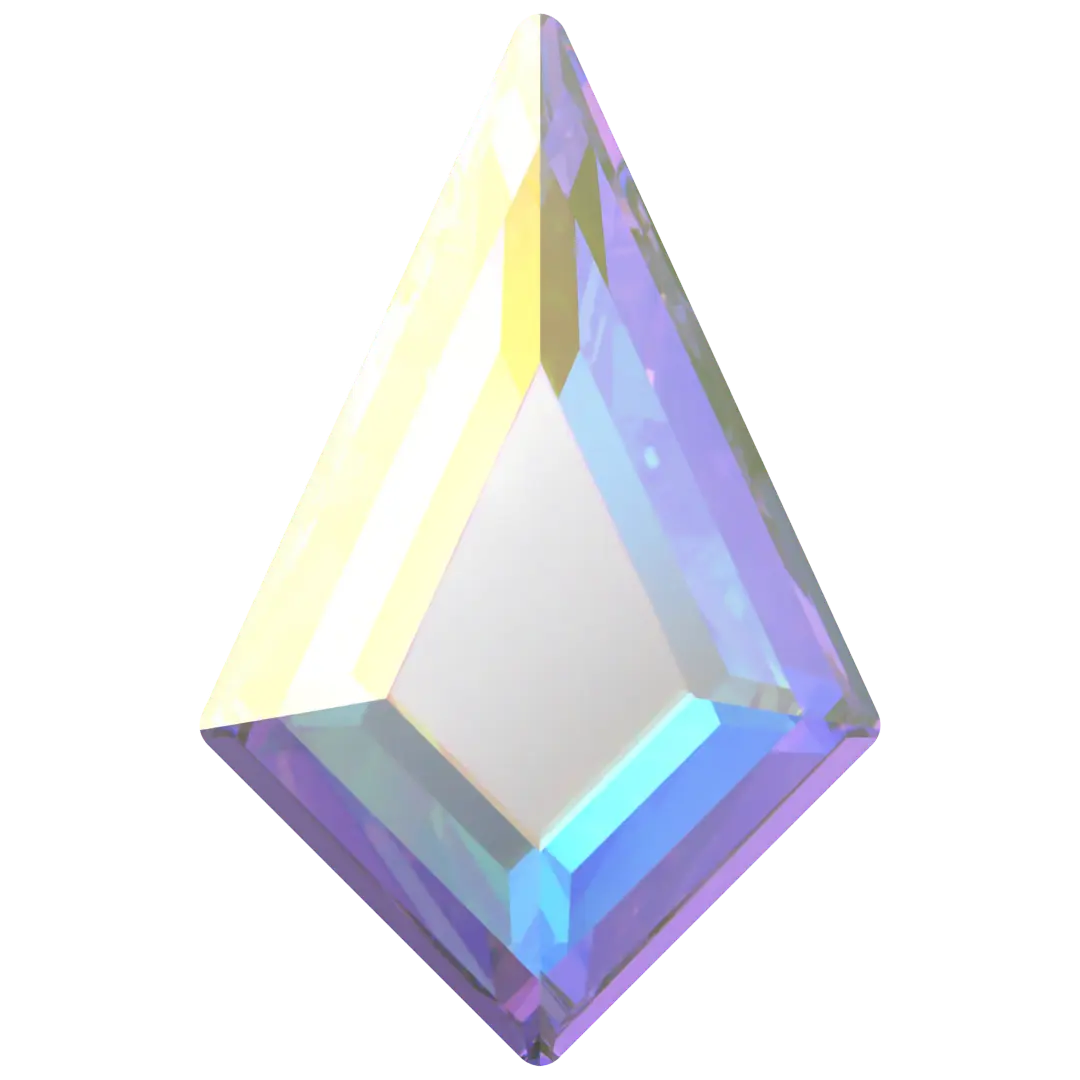 Serinity Hotfix Flat Back Crystals Kite (2771) Crystal AB - Bluestreak Crystals