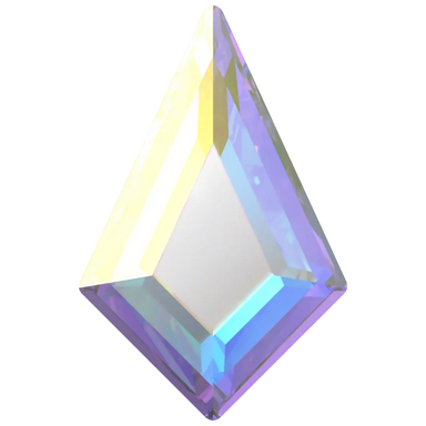 Serinity Hotfix Flat Back Crystals Kite (2771) Crystal AB - Bluestreak Crystals