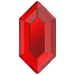 Serinity Hotfix Flat Back Crystals Large Hexagon (2776) Light Siam - Bluestreak Crystals
