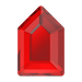 Serinity Hotfix Flat Back Crystals Large Pentagon (2774) Light Siam - Bluestreak Crystals