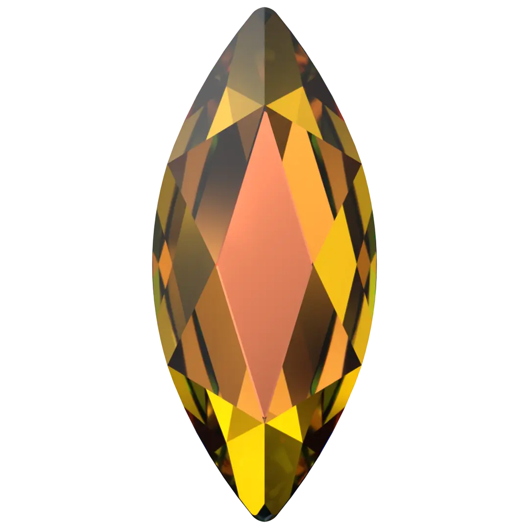 Serinity Hotfix Flat Back Crystals Marquise (2201) Crystal Vitrail Medium - Bluestreak Crystals