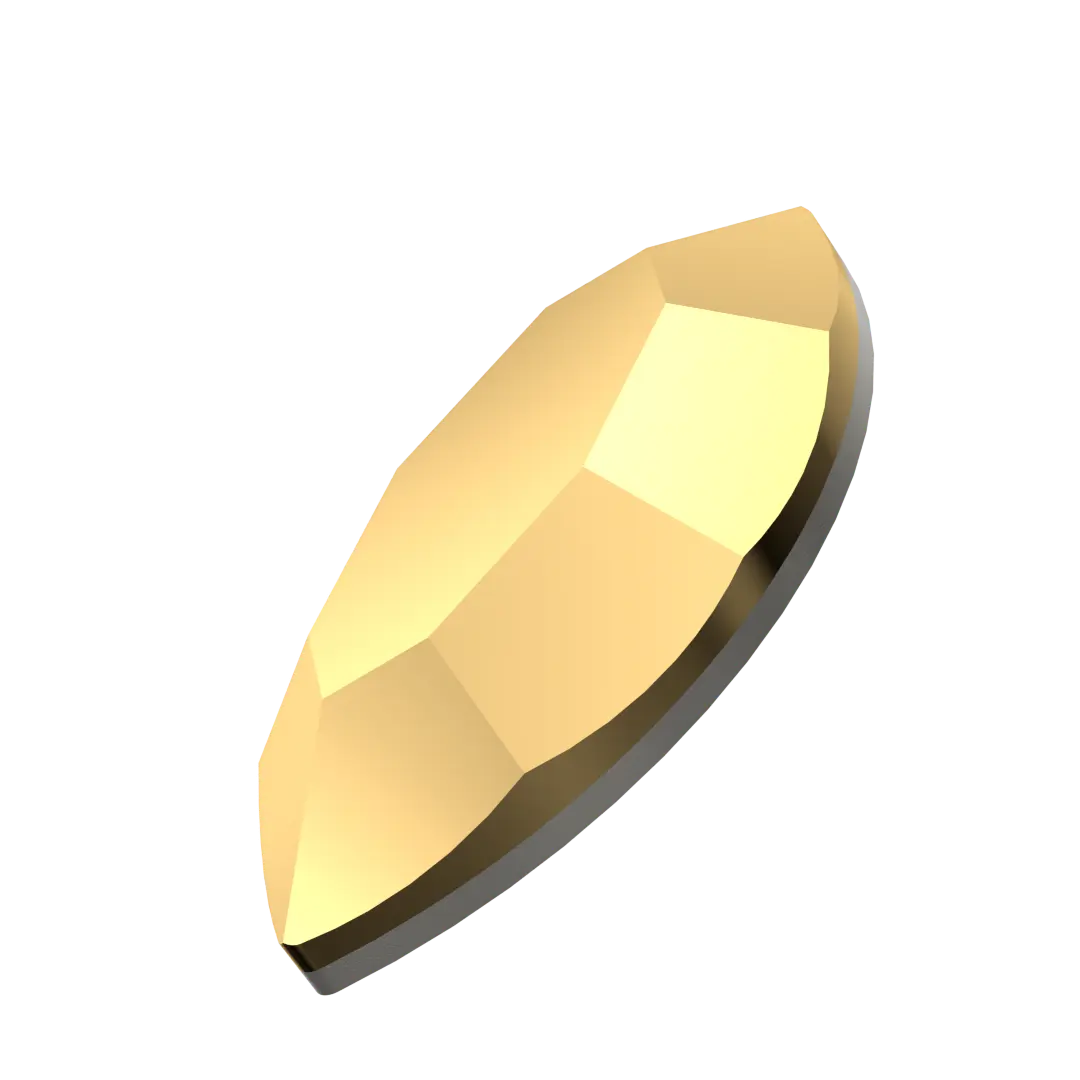 Serinity Hotfix Flat Back Crystals Navette (2200) Crystal Aurum - Bluestreak Crystals