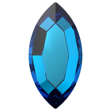 Serinity Hotfix Flat Back Crystals Navette (2200) Crystal Bermuda Blue - Bluestreak Crystals