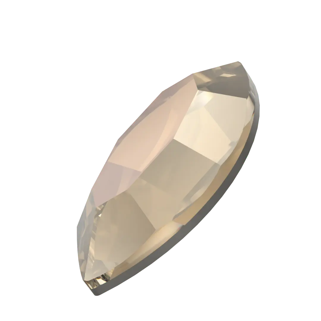 Serinity Hotfix Flat Back Crystals Navette (2200) Crystal Bronze - Bluestreak Crystals