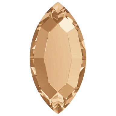 Serinity Hotfix Flat Back Crystals Navette (2200) Crystal Golden Shadow - Bluestreak Crystals