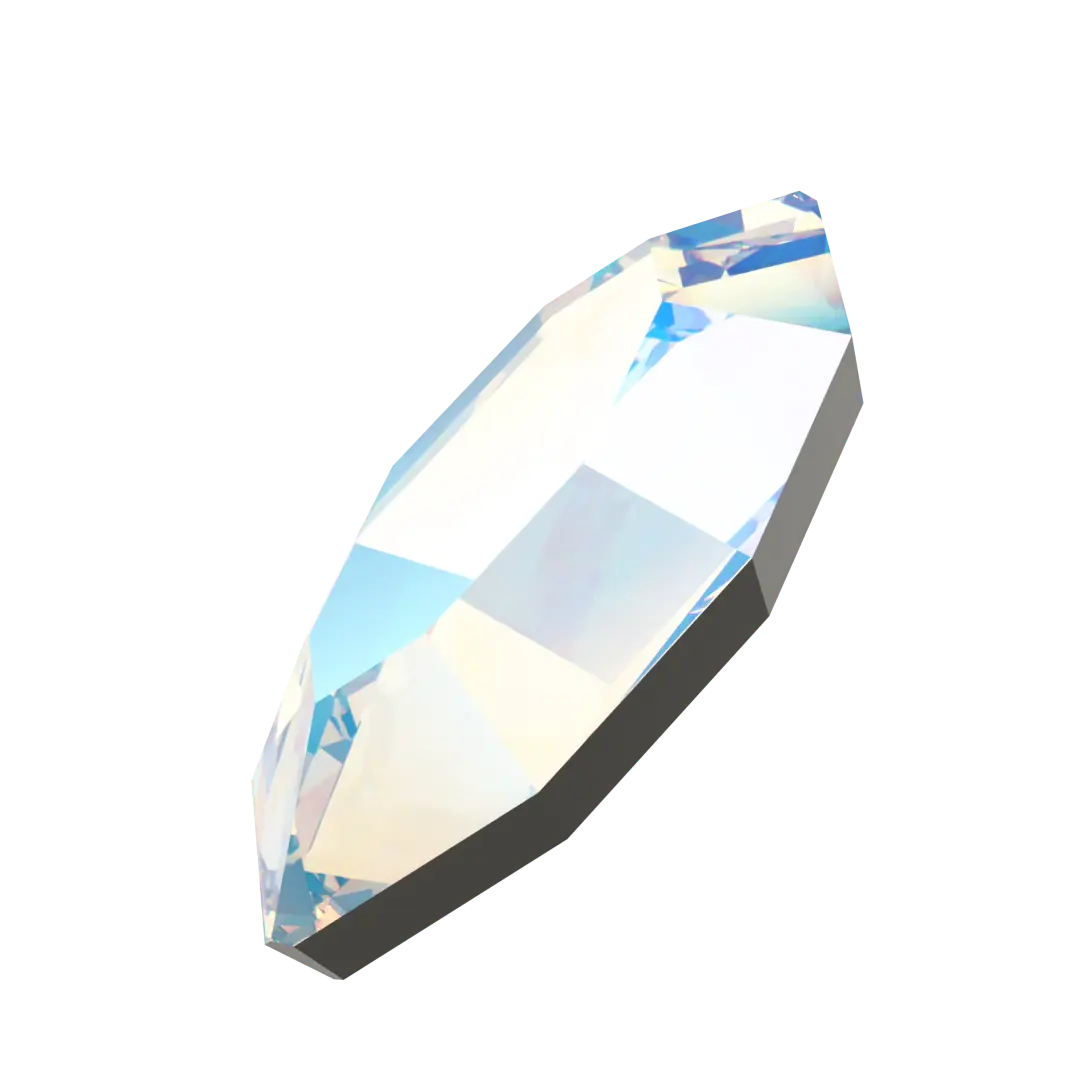 Serinity Hotfix Flat Back Crystals Navette (2200) Crystal Shimmer - Bluestreak Crystals