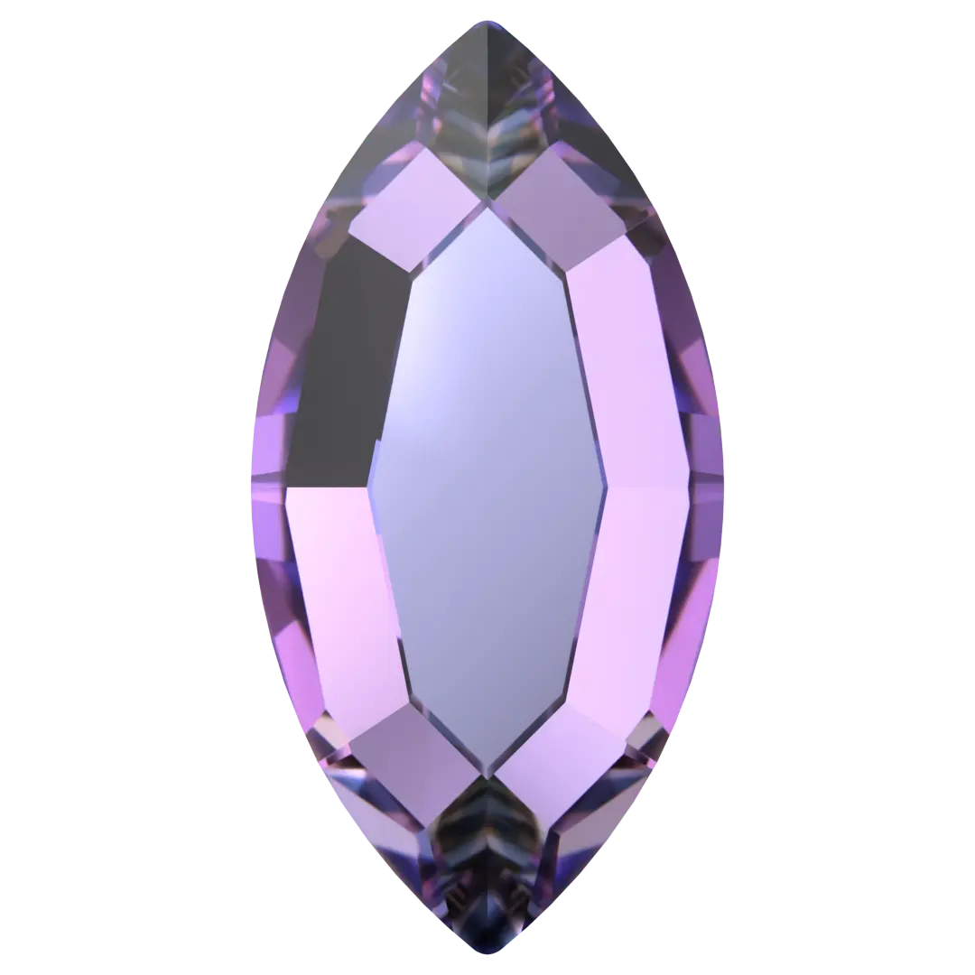 Serinity Hotfix Flat Back Crystals Navette (2200) Crystal Vitrail Light - Bluestreak Crystals